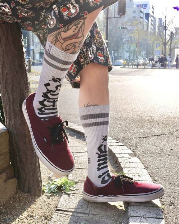 画像4: MERGE4 SOCKS / SUBLIME - CHAZ TAG WHITE ソックス (4)