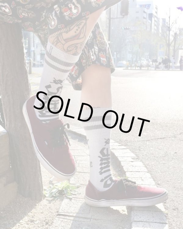 画像4: ラスト1足で終了 MERGE4 SOCKS / SUBLIME - CHAZ TAG WHITE ソックス (4)