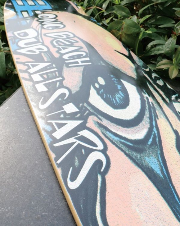 画像10: 1枚限定 鬼レア 国宝クラス 当時物 新品 未使用 LONG BEACH DUB ALLSTARS / 1999リリース Right Back 促販用 スケートボードデッキ ウッドイエロー (10)