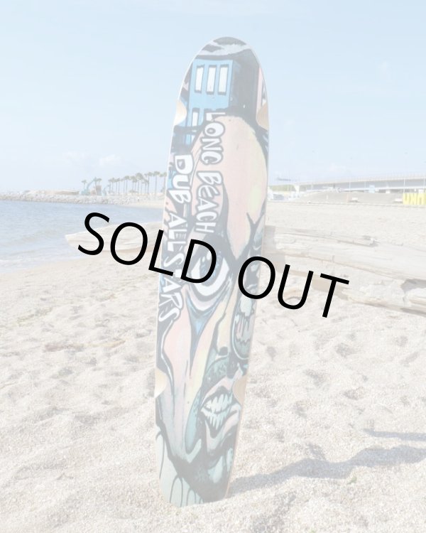 画像1: 1枚限定 鬼レア 国宝クラス 当時物 新品 未使用 LONG BEACH DUB ALLSTARS / 1999リリース Right Back 促販用 スケートボードデッキ ウッドイエロー (1)