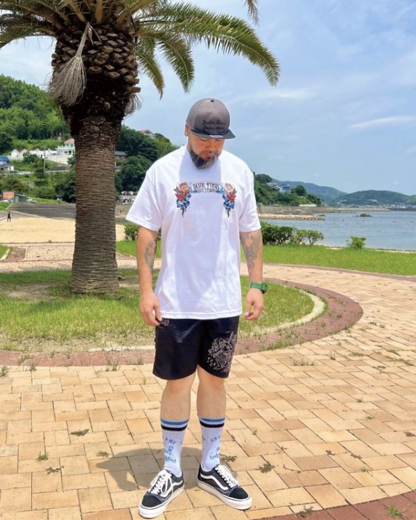 画像3: "OPIE ORTIZ x BALL&CHAIN" / Doin Time コラボTシャツ ホワイト (3)