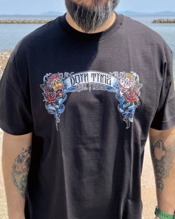 画像6: "OPIE ORTIZ x BALL&CHAIN" / Doin Time コラボTシャツ ブラック (6)