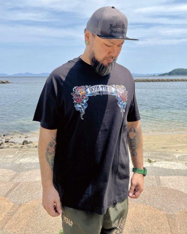 画像3: "OPIE ORTIZ x BALL&CHAIN" / Doin Time コラボTシャツ ブラック (3)