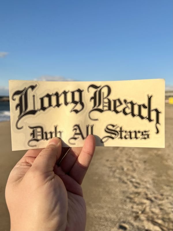 画像2: LONGBEACH DUB ALLSTARS / カッティングステッカー ブラック (2)