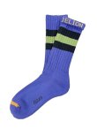 画像1: 30％OFF ラスト1足で終了 RADIO EVA × ching&co. / EVA-01 NEW SKATER SOCKS PURPLE (1)