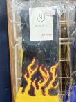 画像2: ching&co. / Fire Burning yellow スケーターソックス  (2)
