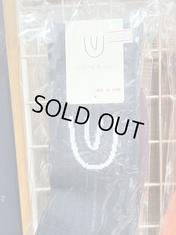 画像2: ching&co. / Symbol スケーターソックス 濃紺 (2)