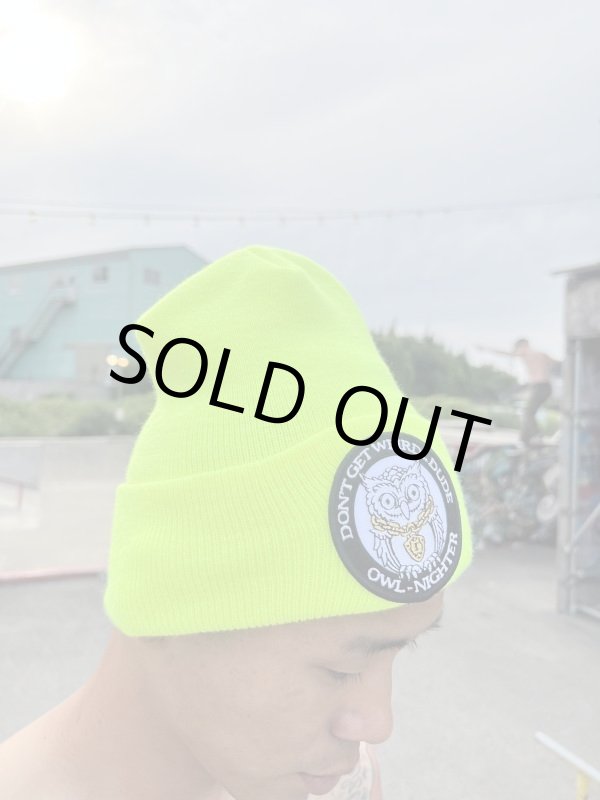画像2: DGWD / OWL NIGHTER ニットキャップ YELLOW NEON (2)