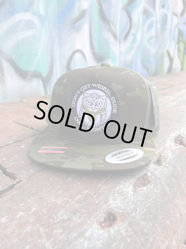 画像5: ラスト1枚で終了 DGWD / OWL NIGHTER スナップバックメッシュキャップ WOODLAND CAMO (5)