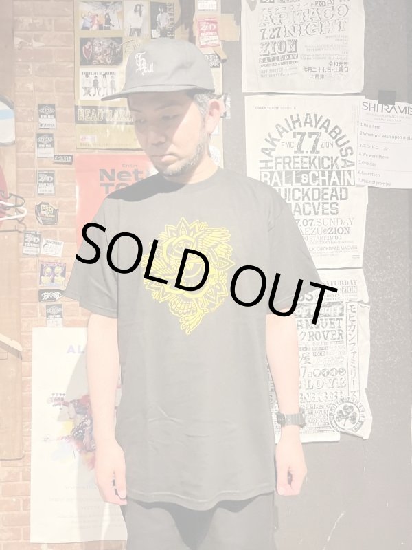 画像2: Lサイズラスト3枚で終了 DGWD / OWL ROSE 半袖Tシャツ artwork by IZUMONSTER (2)