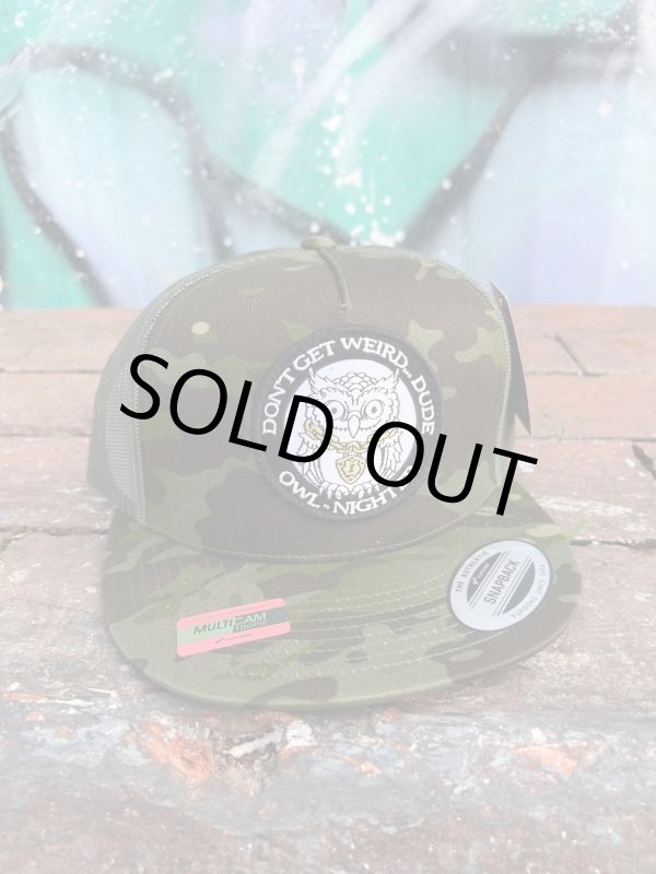 画像2: ラスト1枚で終了 DGWD / OWL NIGHTER スナップバックメッシュキャップ WOODLAND CAMO (2)