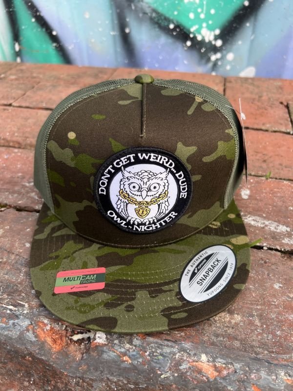 画像10: オーピーさん直買付アイテム 送料無料 DGWD / OWL NIGHTER スナップバックメッシュキャップ ウッドランドカモ (10)