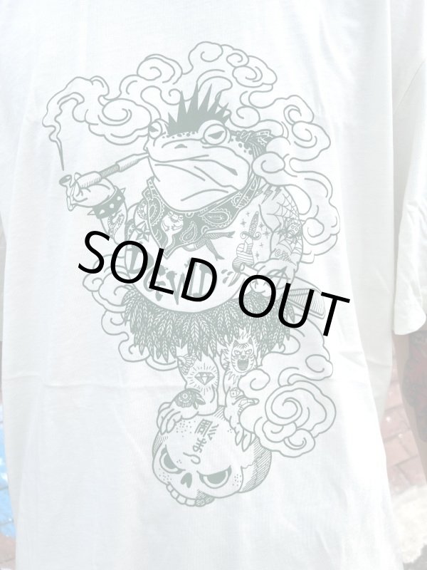 画像5: Lサイズラスト1枚で終了 DGWD / GREEN CITRUS FROG 半袖Tシャツ artwork by HORIMATSU (5)