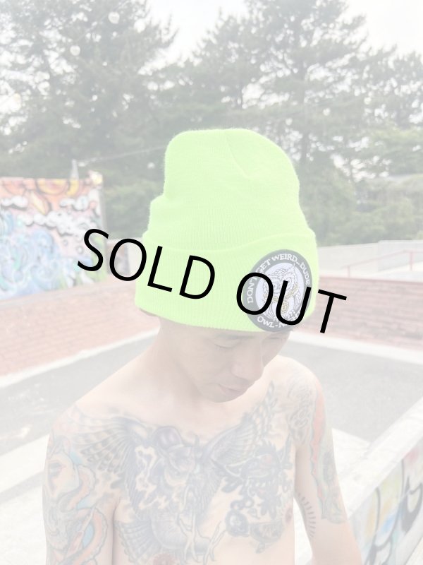 画像3: ラスト1枚で終了 DGWD / OWL NIGHTER ニットキャップ GREEN NEON (3)