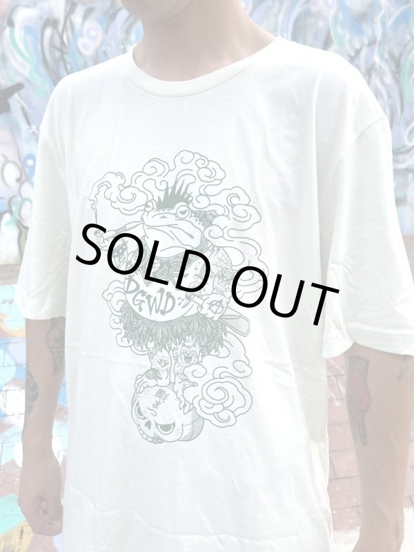 画像4: Lサイズラスト1枚で終了 DGWD / GREEN CITRUS FROG 半袖Tシャツ artwork by HORIMATSU (4)