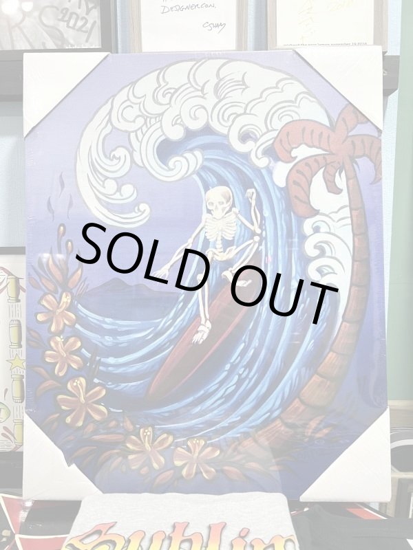 画像7: 1点のみ限定入荷 スーパーレア 送料込み DGWD / SKULL SURF キャンバスアート Desinded by OPIE ORTIZ (7)