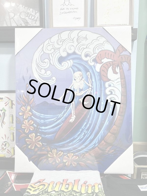 画像6: 1点のみ限定入荷 スーパーレア 送料込み DGWD / SKULL SURF キャンバスアート Desinded by OPIE ORTIZ (6)