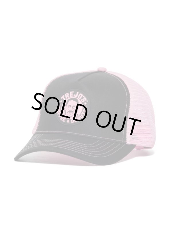 画像8: 送料無料 ラスト1枚で終了 TREJO'S COFFEE & DONUTS / Logo メッシュキャップ BLACK/PINK (8)