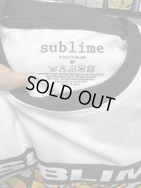 画像15: XLラスト1枚で終了 SUBLIME / 40oz To Freedom リンガーTシャツ (15)