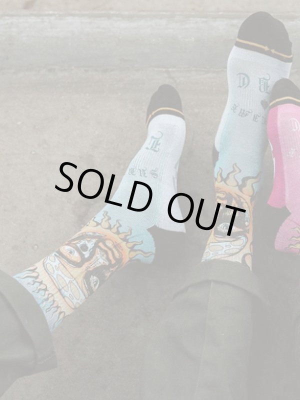 画像1: MERGE4 SOCKS / SUBLIME - SUBLIME SUN BLUE ソックス (1)