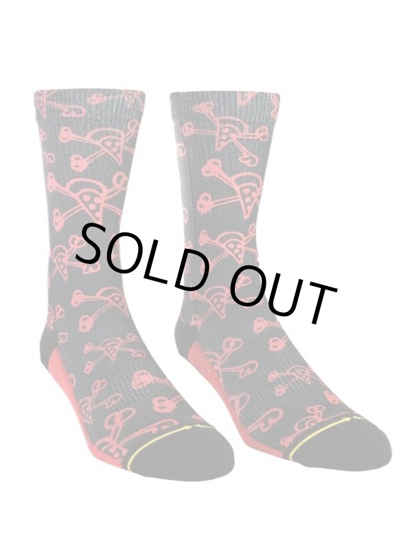 画像10: ラスト2足で終了 MERGE4 SOCKS / PIZZANISTA - Cross Bones ソックス (10)