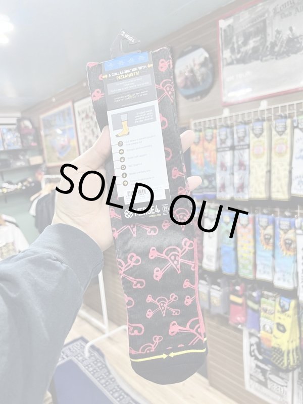 画像9: ラスト2足で終了 MERGE4 SOCKS / PIZZANISTA - Cross Bones ソックス (9)