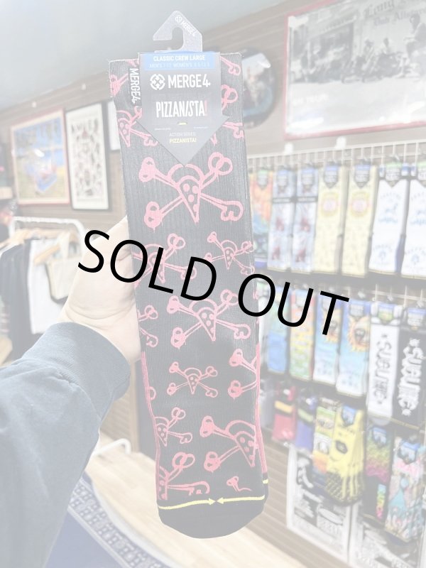 画像6: ラスト2足で終了 MERGE4 SOCKS / PIZZANISTA - Cross Bones ソックス (6)