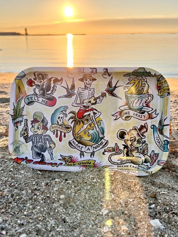 画像7: オーピーさん直買付アイテム 3枚限定 LONG BEACH DUB ALLSTARS / Tattoo Flash ローリングトレー (7)