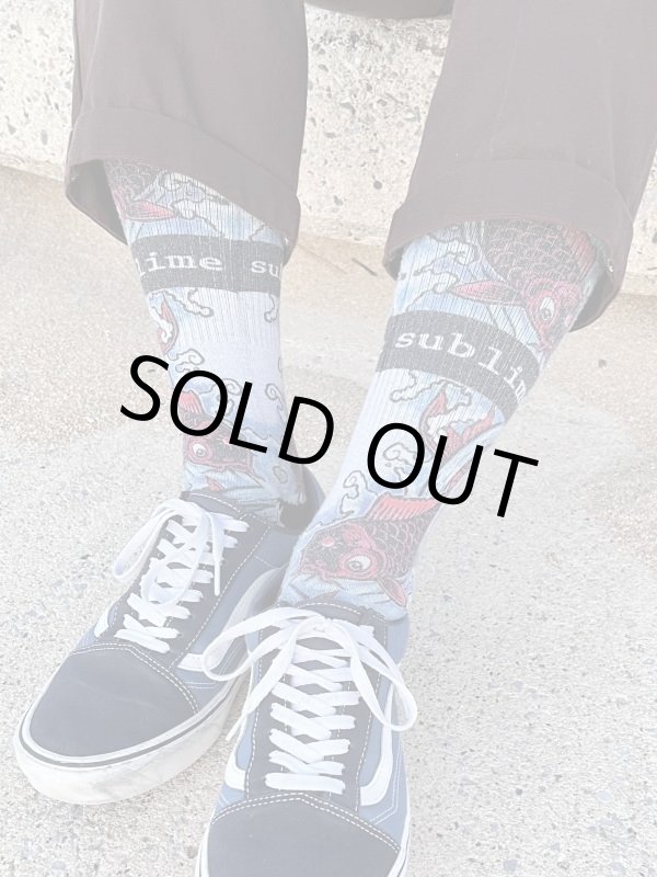 画像1: MERGE4 SOCKS / SUBLIME - BAD FISH ソックス (1)