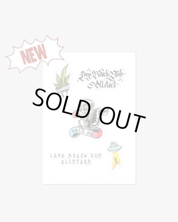 画像2: ラスト1枚で終了 LONG BEACH DUB ALLSTARS / Tattoo Flash Artwork by Opie Ortiz ステッカーパック  (2)