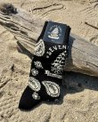 画像1: 1足分のみ入荷 SEVEN SEAS ROASTING CO / PAISLEY ORIGINAL ソックス ブラック (1)