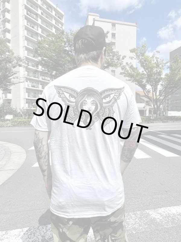 画像1: Lサイズラスト1枚で終了 LONGBEACH DUB ALLSTARS / Butterfly 半袖 Tシャツ WHITE (1)