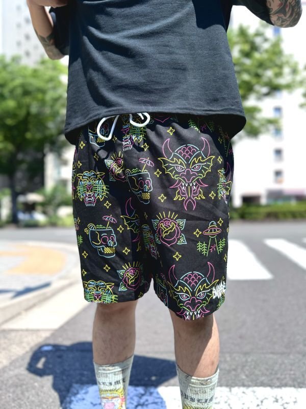 画像5: 30%OFF Mサイズラスト1枚で終了 EMPYRE / Grow Neon Lights & Black ショーツ  (5)