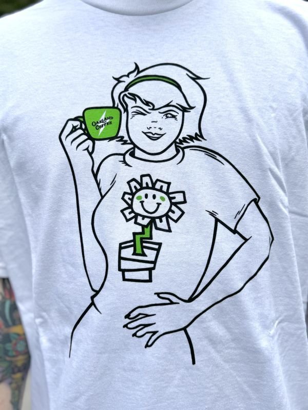 画像5: 売り切れ次第廃番 2XLサイズラスト1枚で終了 GREEN DAY OAKLAND COFFEE WORKS / KERPLUNK Tシャツ WHITE (5)