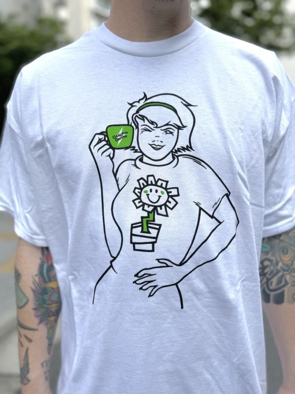 画像4: 売り切れ次第廃番 2XLサイズラスト1枚で終了 GREEN DAY OAKLAND COFFEE WORKS / KERPLUNK Tシャツ WHITE (4)