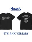 画像1: XLラスト2枚で終了 HOWDY / No.5 Tシャツ ブラック (1)