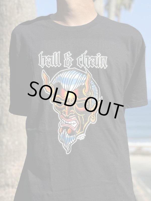 画像7: 送料無料 OPIE ORTIZ x BALL&CHAIN / "ORTIZ" 1998-2024 Reprint Red Devil Tシャツ ブラック (7)