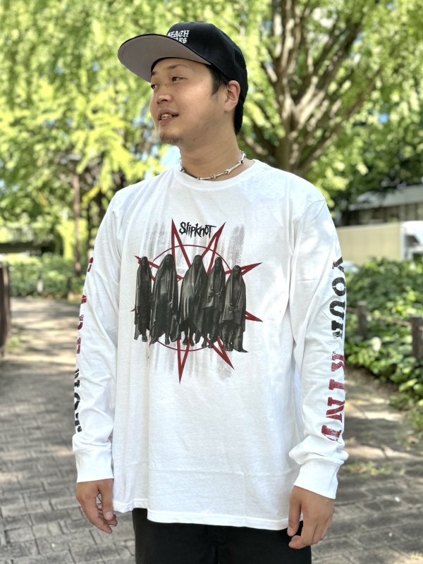 画像2: 送料無料 Lサイズラスト1枚で終了 SLIPKNOT / Shrouded Group 長袖Tシャツ (2)