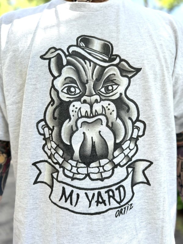 画像7: OPIE ORTIZ / Mi Yard Artwork by Opie Ortiz Tシャツ アッシュ (7)
