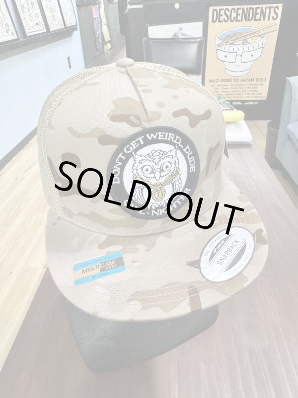 画像1: ラスト1枚で終了 DGWD / OWL NIGHTER スナップバックメッシュキャップ DESERT CAMO (1)