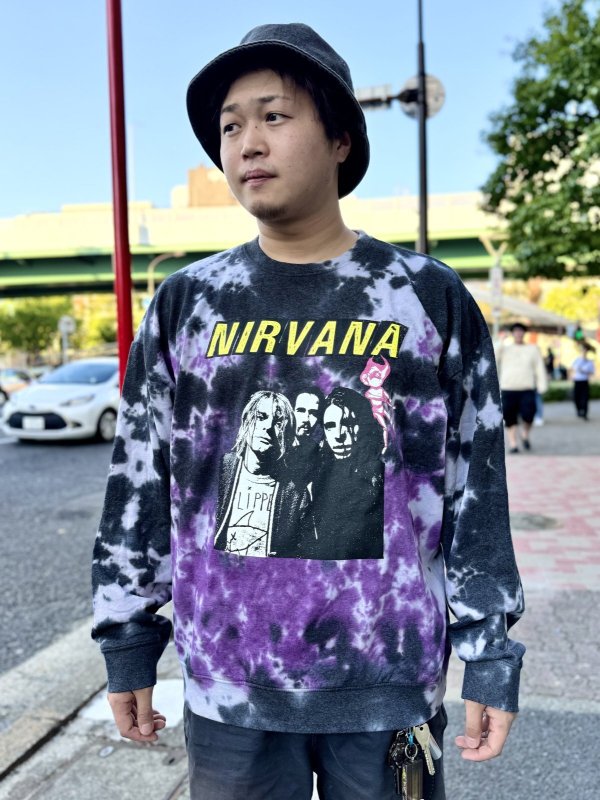 画像2: 送料無料 L、2XLラスト1枚づつで終了 NIRVANA / Flipper タイダイスウェット (2)