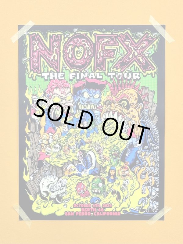 画像1: 送料無料 ラスト1枚で終了  NOFX / San Pedro Day1 Artwork by Dirty Donny シルクスクリーンポスター (1)