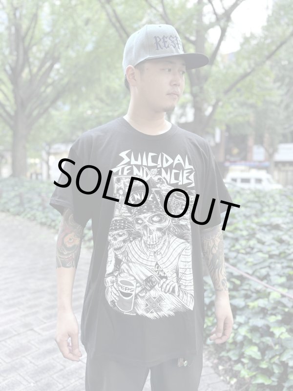 画像2: 1000円OFF Lサイズラスト1枚で終了 SUICIDAL TENDENCIES / Skater Skull Tシャツ ブラック (2)