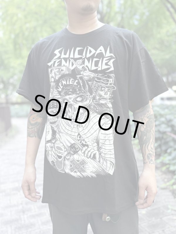 画像3: 1000円OFF Lサイズラスト1枚で終了 SUICIDAL TENDENCIES / Skater Skull Tシャツ ブラック (3)