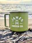 画像2: 4個限定入荷 JAMES COFFEE / Camp マグカップ ミリタリーグリーン (2)