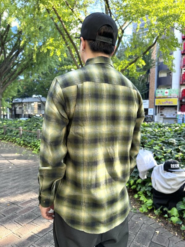 画像6: 送料無料 Mサイズラスト1枚で終了 FUCKIN' MELLOW / RESPECT Artwork by WACKY ライトネルシャツ グリーン (6)