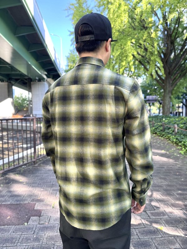 画像8: 送料無料 Mサイズラスト1枚で終了 FUCKIN' MELLOW / RESPECT Artwork by WACKY ライトネルシャツ グリーン (8)