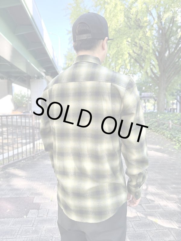 画像8: 送料無料 Mサイズラスト1枚で終了 FUCKIN' MELLOW / RESPECT Artwork by WACKY ライトネルシャツ グリーン (8)