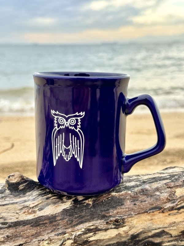 画像2: 3個限定入荷 JAMES COFFEE / 10 oz. Cobalt Owl マグカップ (2)