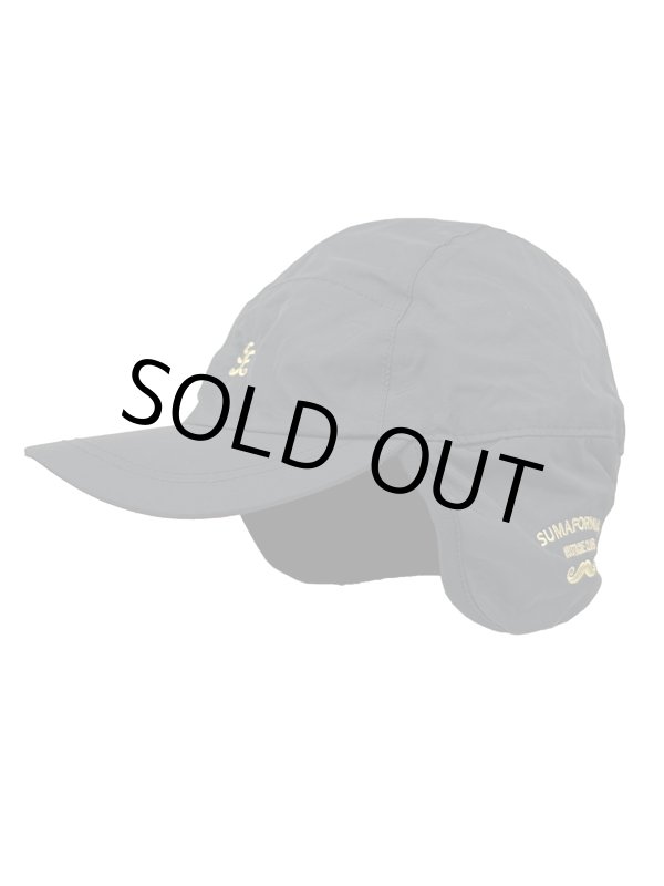 画像2: 送料無料 minos / SF Mustache Club マウンテンキャップ ブラック (2)